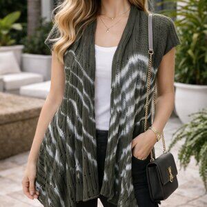 Hand Knit Long Cardigan Sweater